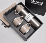 Termo Vacuum Metalizado 500 ml + 3 Tazas